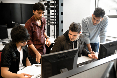 Photo of Computer Systems students